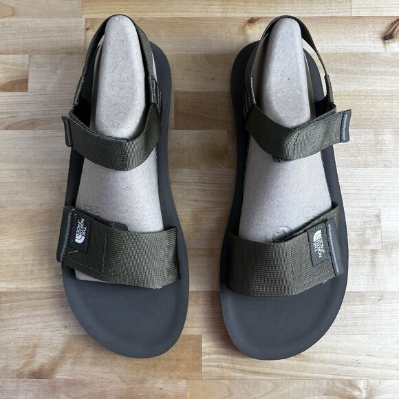 THE NORTH FACE Sandals Skeena‎ Olive Green Sport Hook Loop Men's Size 12 NEW - Picture 2 of 10